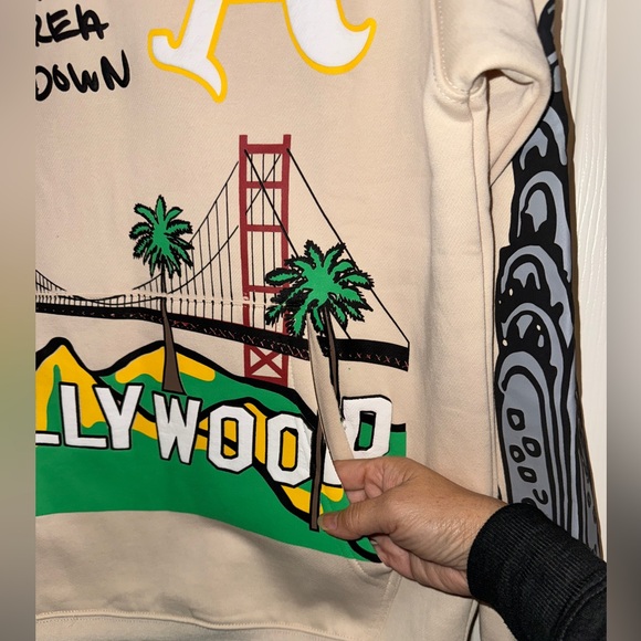 🌴🍎 NWT! Homme+Femme California to NYC Hoodie - Picture 13 of 16